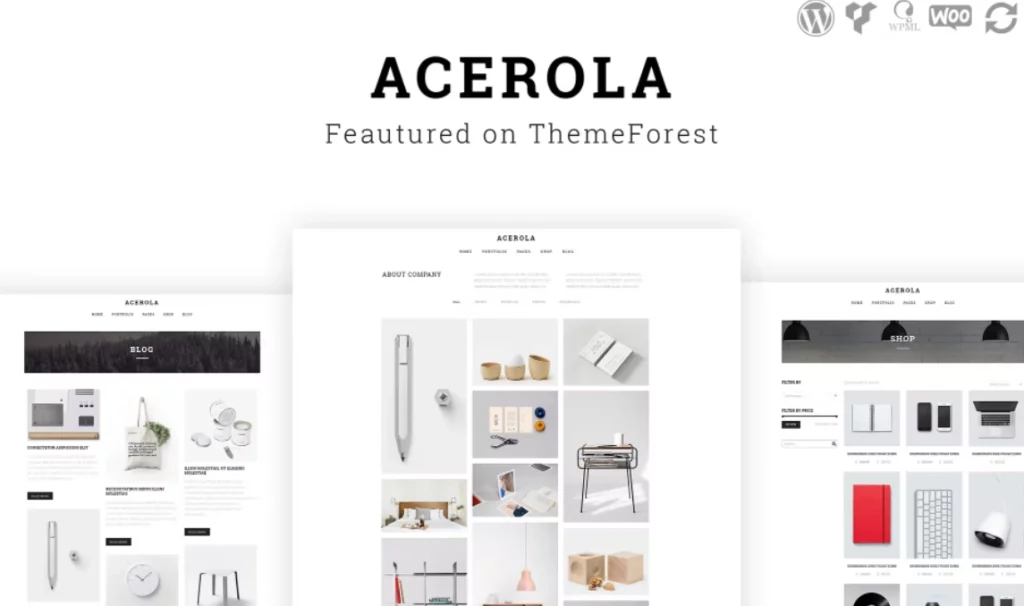 Acerola – Ultra Minimalist Agency WordPress Theme 1.6.5