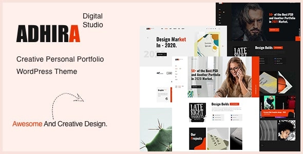 Adhira Creative Agency Portfolio Wordpress Theme 1.0