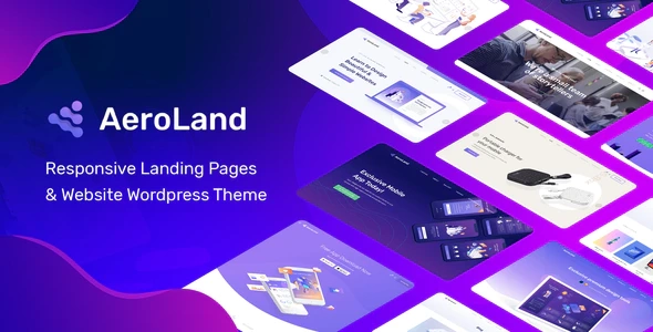 Aeroland App Landing Software Website Wordpress Theme 1.6.8