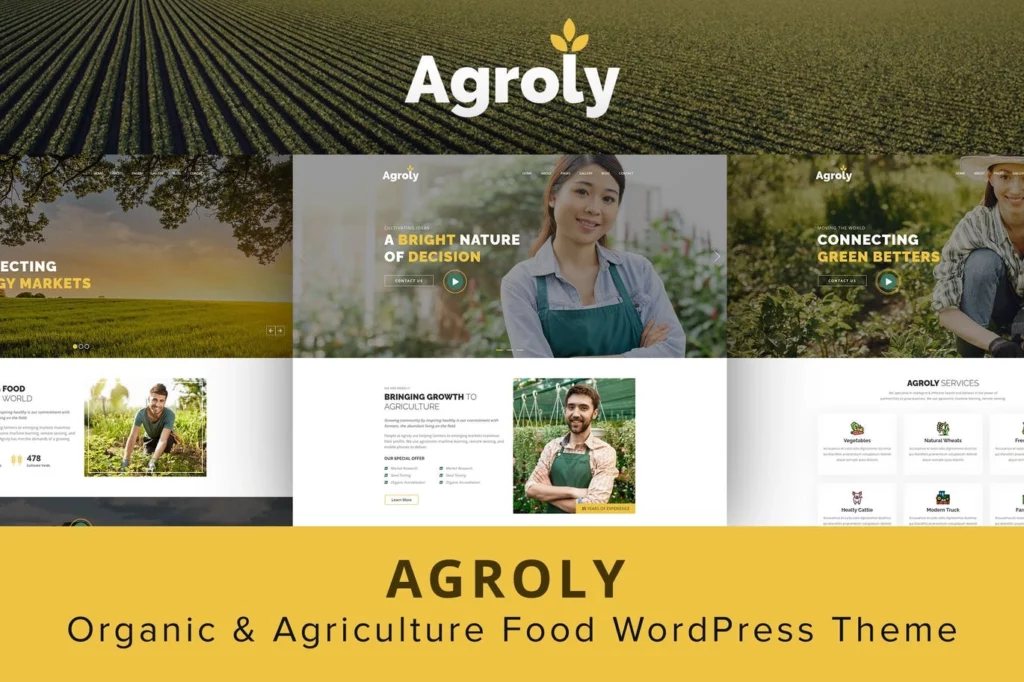 Agroly – Organic & Agriculture Food WordPress Theme 1.0