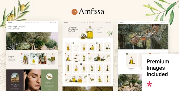 Amfissa Organic Olive Shop Theme 1.1