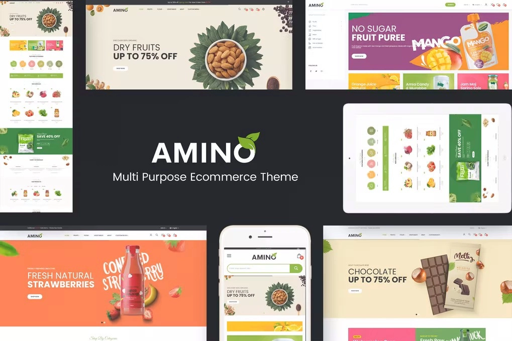 Amino Organic & Food Wordpress Theme 1.0