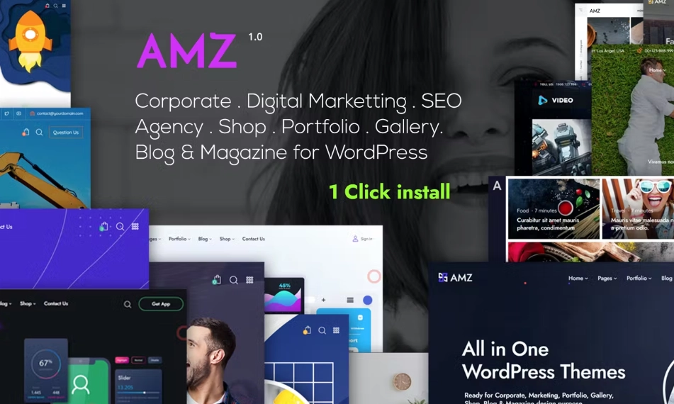 Amz All In One Creative Wordpress Theme 1.0