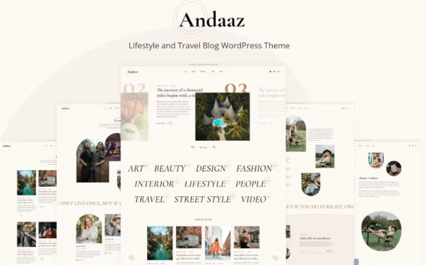 Andaaz Lifestyle And Travel Blog Wordpress Theme 1.0.1