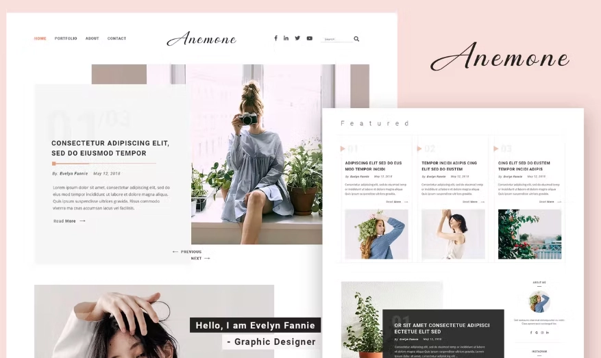 Anemone Blog & Magazine Elementor Template Kit