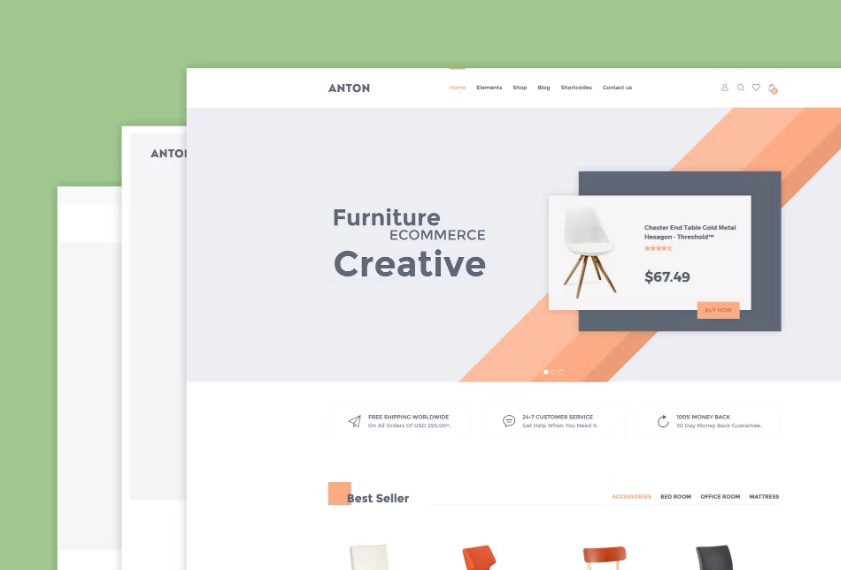 Anton Furniture Woocommerce Wordpress Theme 3.7