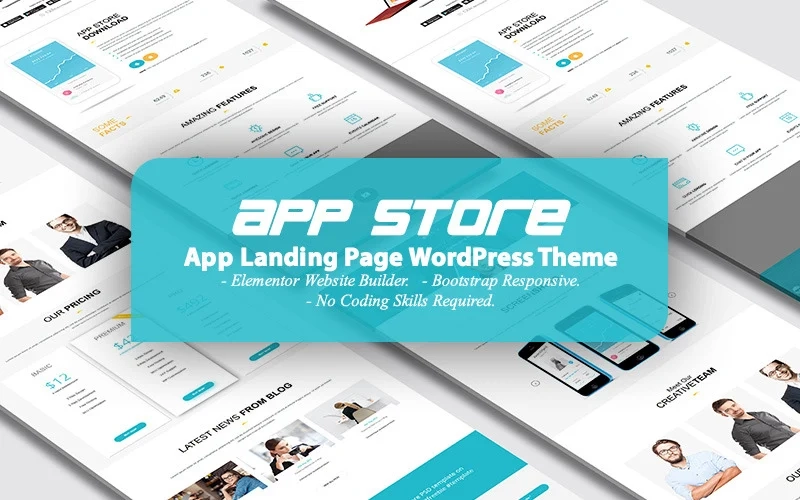 Appstore App Landing Page Wordpress Theme 1.0.0