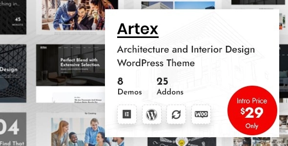 Artex Architecture & Interior Wordpress Theme 1.2.2