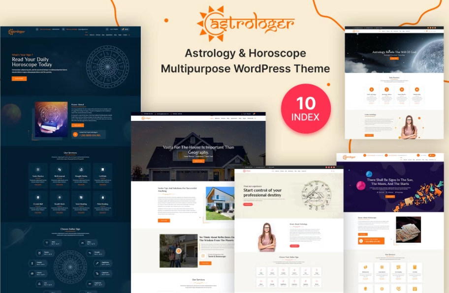 Astrologer Horoscope & Palmistry Wordpress Theme 1.0.7