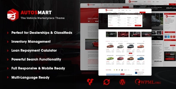 Autosmart Automotive Car Dealer Wordpress Theme 1.0.4