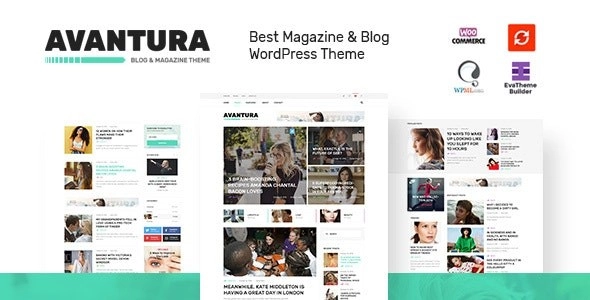 Avantura Magazine & Blog Wordpress Theme 1.4