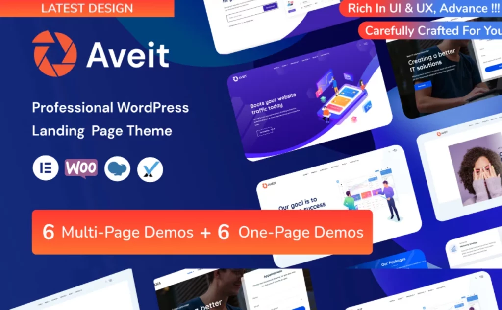 Aveti – Elementor Landing Page WordPress Theme 2.1.0