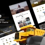 Backhoe Construction Equipment Rentals Wordpress Theme 2.0