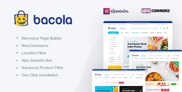 Bacola Grocery Store And Food Ecommerce Theme 1.3.2