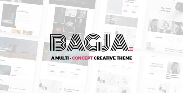 Bagja Responsive Multi Concept & One Page Portfolio Theme 1.2.7