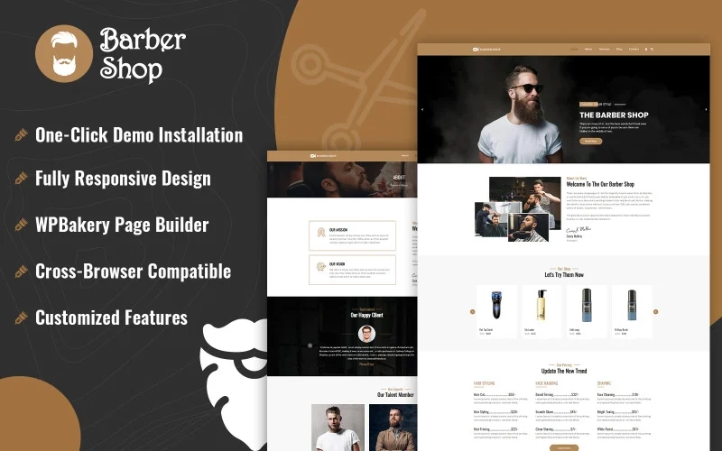 Barber Shop Wordpress Theme 1.0.0