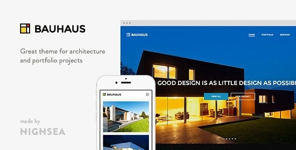 Bauhaus Architecture & Portfolio Wordpress Theme 1.3.8