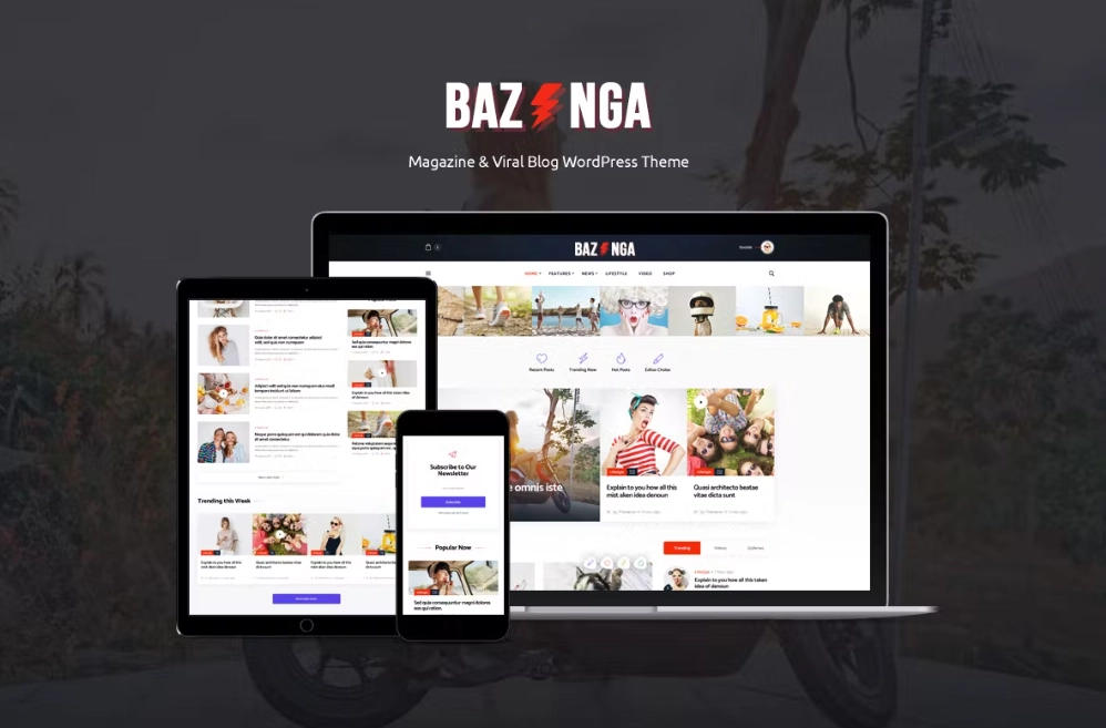 Bazinga Viral Blog Wordpress Theme 1.1.3