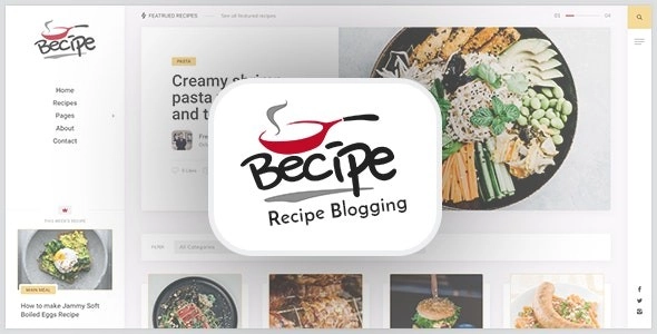 Becipe Recipe Blogging Wordpress Theme 1.6