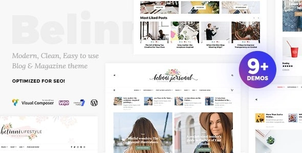 Belinni Multi Concept Blog / Magazine Wordpress Theme 1.5.1