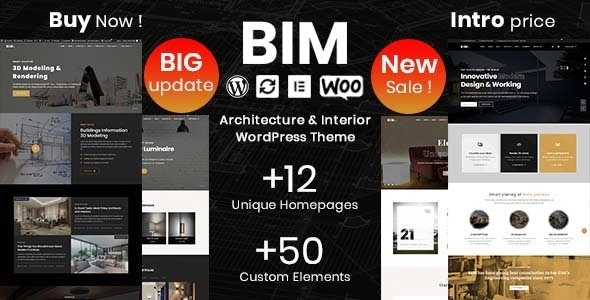 Bim Architecture & Interior Design Elementor Wordpress Theme 1.3.1