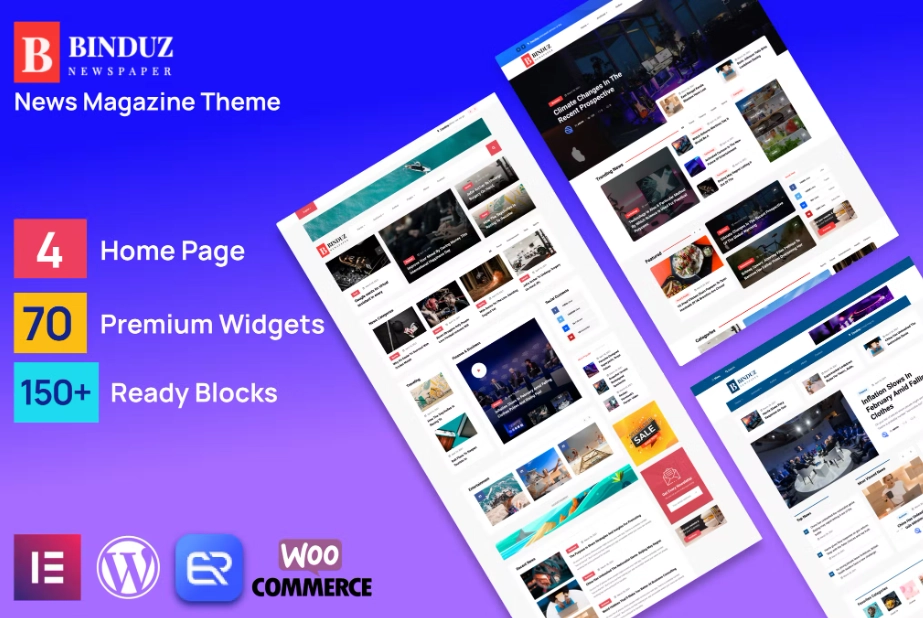 Binduz Wordpress News Magazine Theme 2.0.0