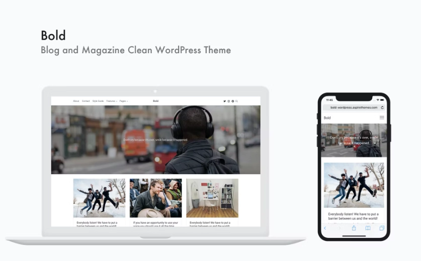 Bold Blog And Magazine Clean Wordpress Theme 1.0.4