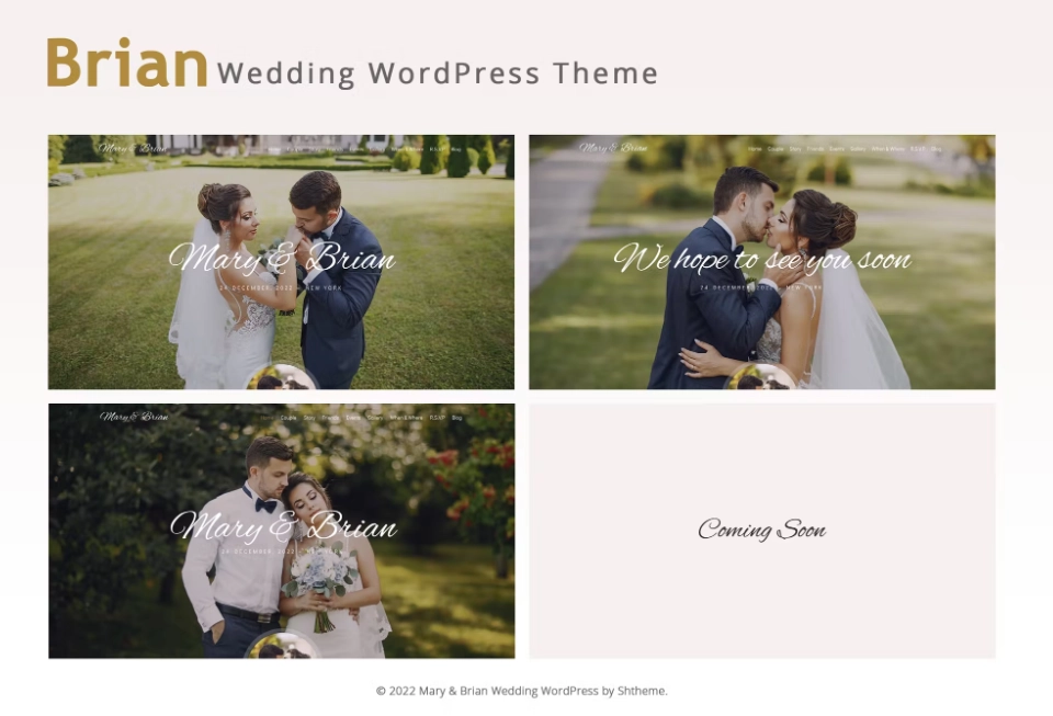 Brian Wedding Wordpress Theme 1.0