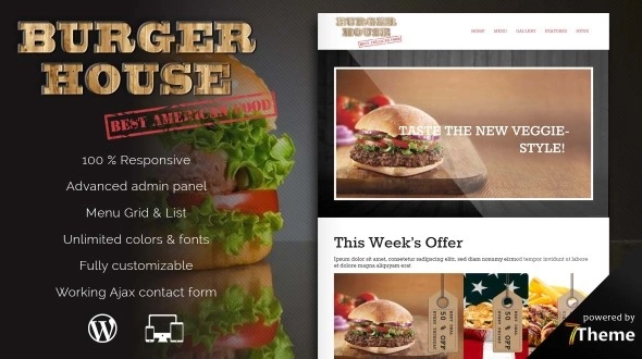 Burgerhouse – Fast Food Restaurant Wordpress Theme 1.07