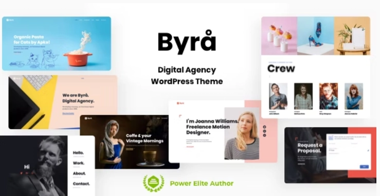 Byra Simple Portfolio Wordpress Theme 11.2