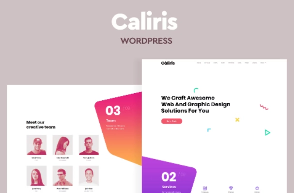 Caliris Responsive One Page Wordpress Theme 1.5