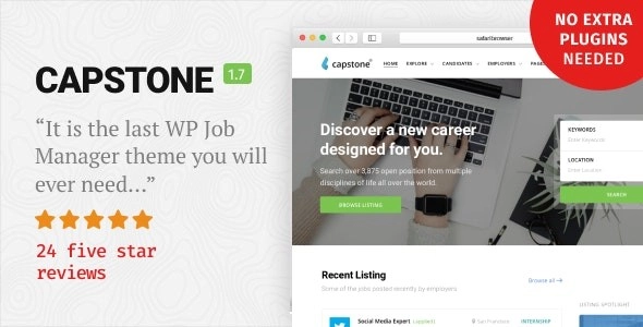 Capstone: Job Board Wordpress Theme