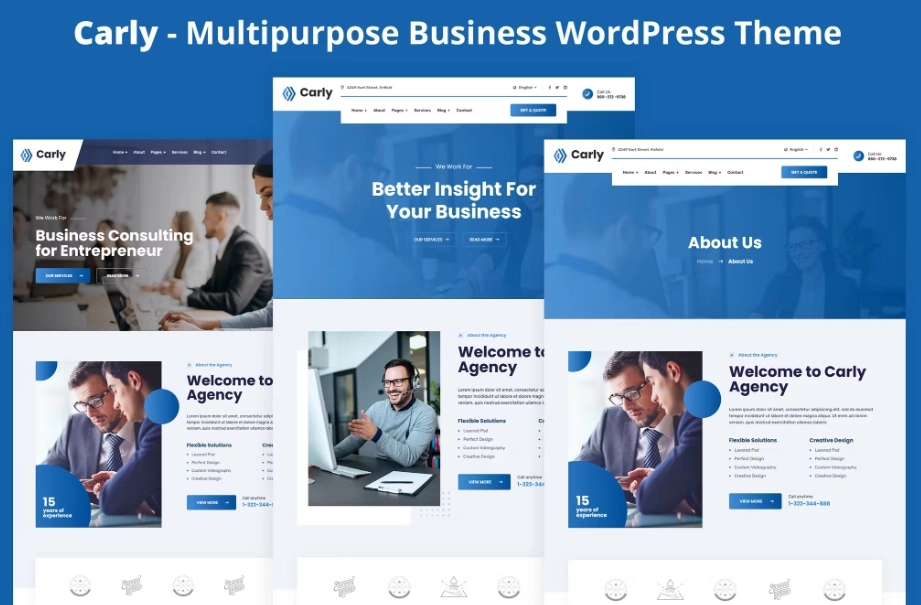Carly Multipurpose Business Wordpress Theme 1.0