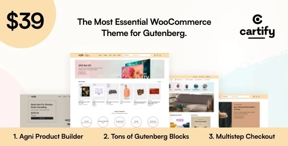 Cartify Woocommerce Gutenberg Wordpress Theme 1.2.3.1