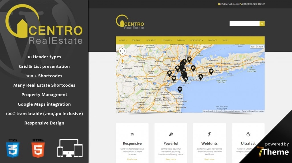 Centro – An Extensive Wordpress Real Estate Theme 1.13