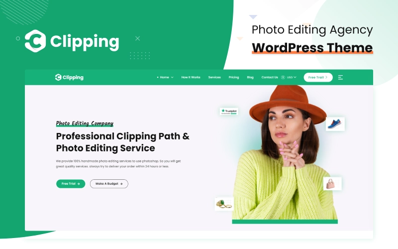 Clipping Photo Editing Agency Wordpress Theme 1.0.3