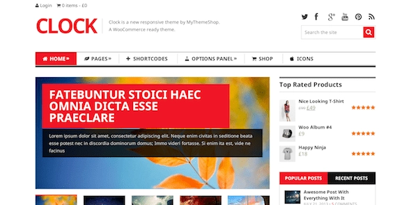 Clock Wordpress Theme 1.3.2