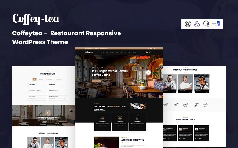 Coffeytea Restaurant Responsive Wordpress Theme 1.0.0