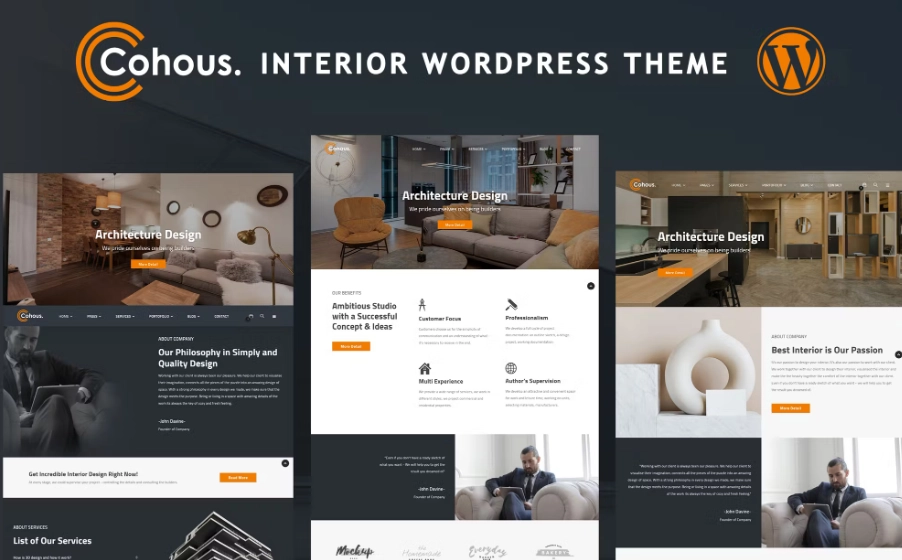 Cohous Interior Wordpress Theme 1.0