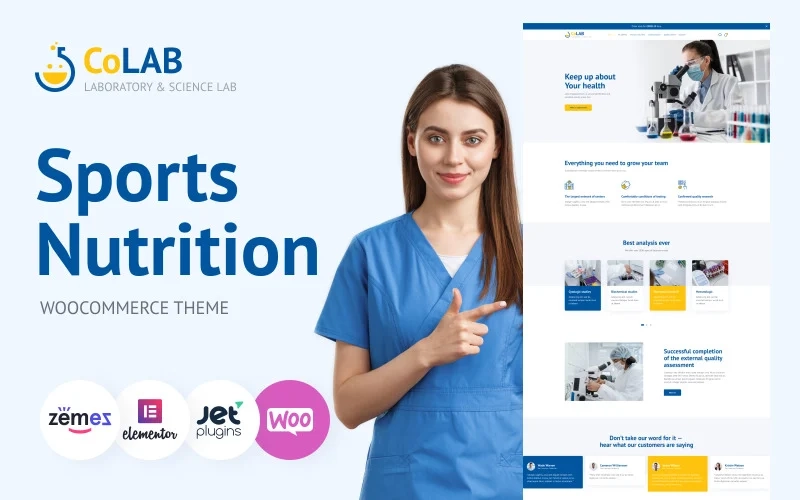 Colab Laboratory & Science Research Wordpress Theme 1.0.1