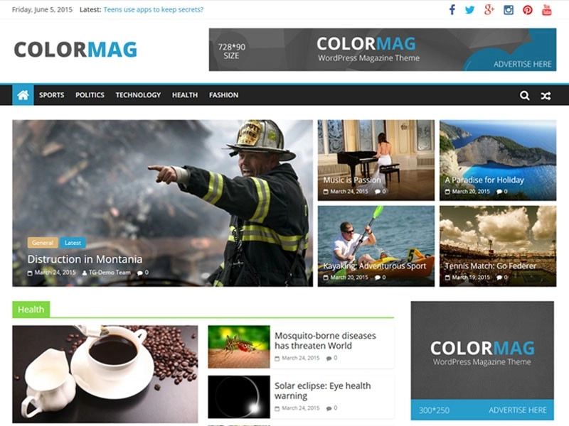 Colormag Pro Magazine & News Style Wordpress Theme 3.5.1