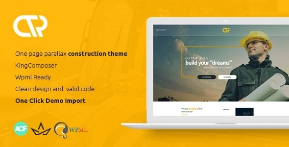 Consta One Page Construction Wordpress Theme 1.0