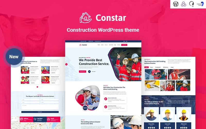 Constar Construction Responsive Wordpress Theme Wordpress Theme 1.0.0