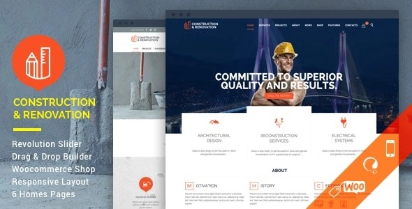 Construction Building Wordpress Theme 20.0