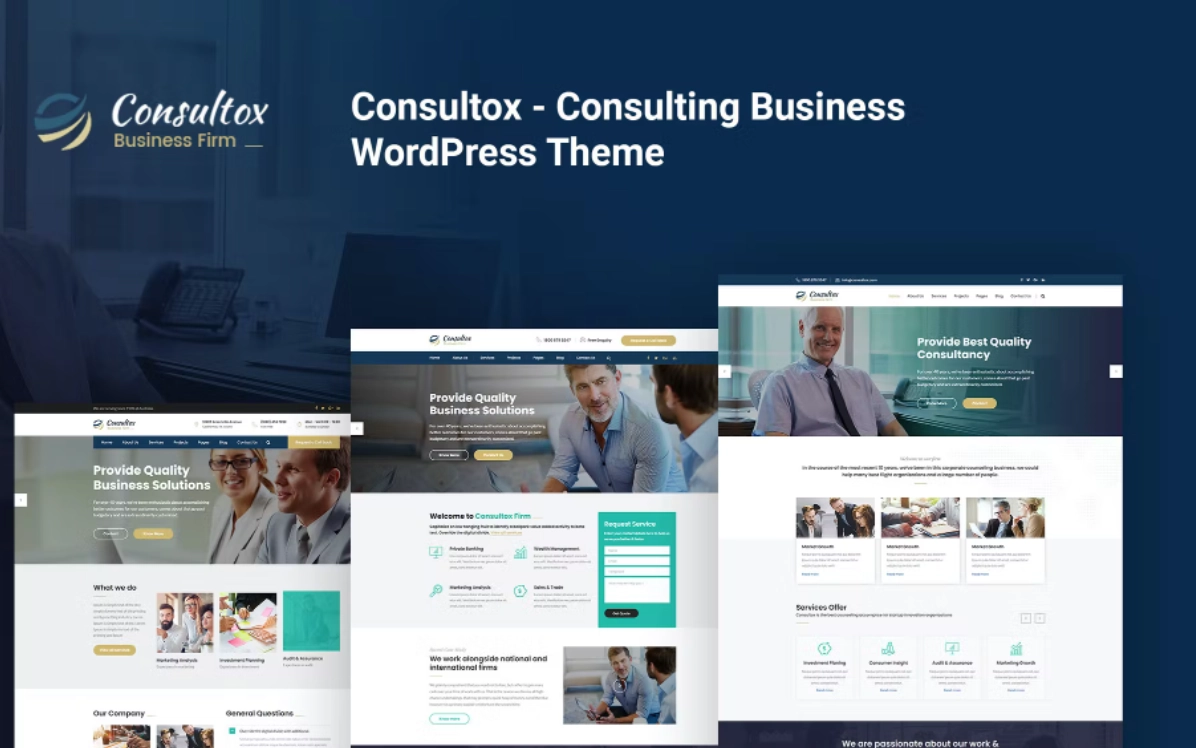 Consultox Consulting Business Wordpress Theme 2.5