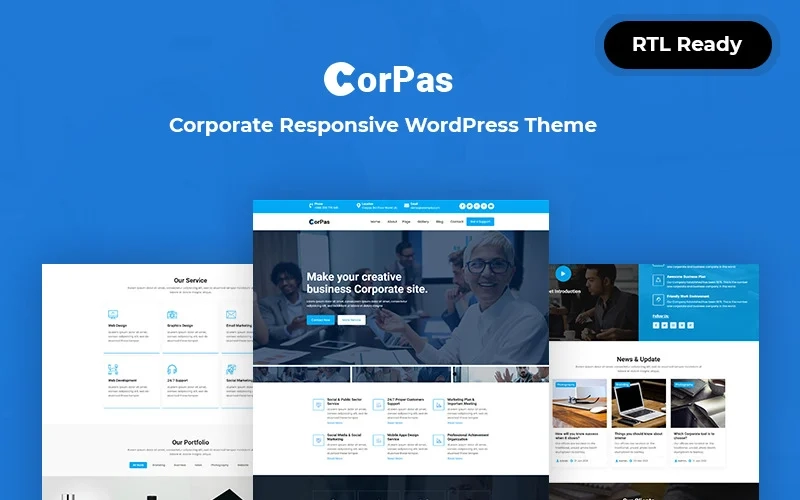 Corpas Corporate Responsive Wordpress Theme 1.0.0