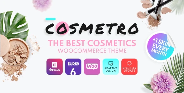 Cosmetro Cosmetics Store Elementor Woocommerce Theme 4.0.6