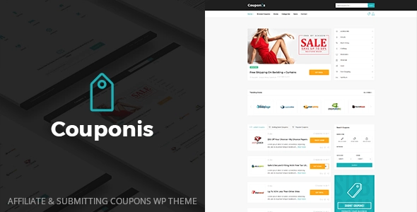 Couponis Affiliate & Submitting Coupons Wordpress Theme 3.1.7