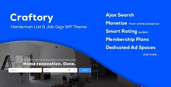 Craftory Directory Listing Job Board Wordpress Theme 1.3.0