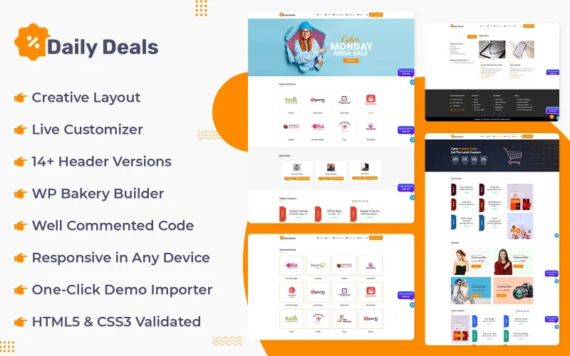 Daily Deals Wordpress Theme 1.0.0